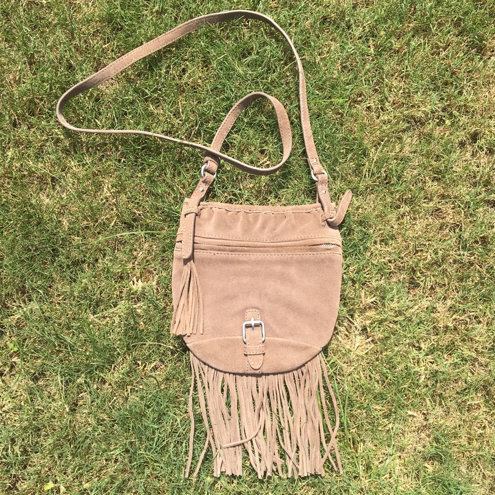 American Eagle Outfitters suede fringe crossbody